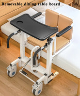 IM119 Patient Hydraulic Transferred Lift Wheelchair w/180 degrees Split Seat And Table